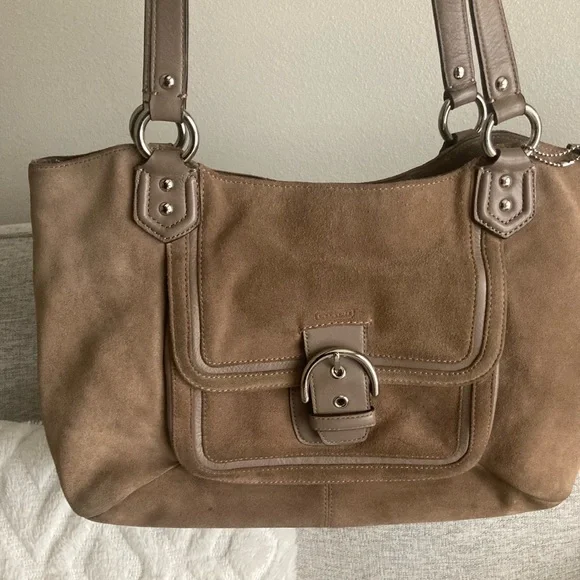 Suede Coach Purse - Picture 2 of 11